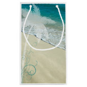 Tropical Beach Wedding Vielen Dank Kleine Geschenktüte (Rückseite)