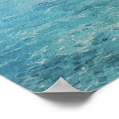 Tropical Beach Wedding Welcome Sign Poster (Ecke)