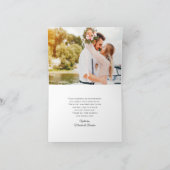 Tropical Beach Wedfish Dankeskarte (Innenseite)