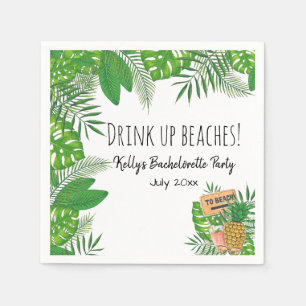 Tropical Beach Weekend Serviette