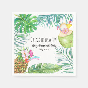 Tropical Beach Weekend Serviette