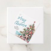 Tropical Beach Weihnachten Geschenkanhänger (Beispiel)