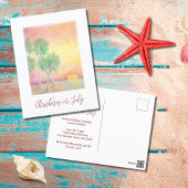 Tropical Beach Weihnachten im Juli Party Einladung Postkarte