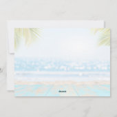 Tropical Beach Weihnachts-Foto Feiertagskarte (Rückseite)