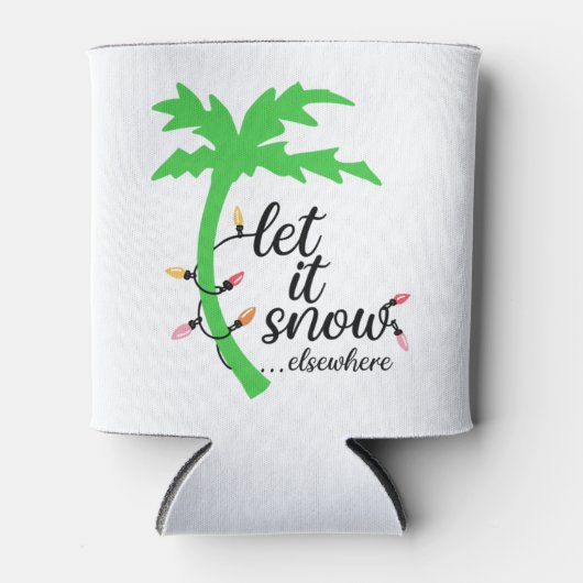Tropical Beach Weihnachtsferien Dosenkühler (Vorderseite)