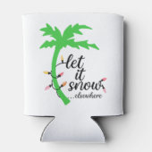 Tropical Beach Weihnachtsferien Dosenkühler (Rückseite)