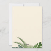 Tropical Beach Weihnachtskarte Feiertagskarte (Rückseite)