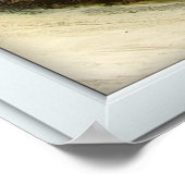 Tropical Beach White 3 Pane Window Illusion Poster (Ecke)