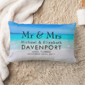 Tropical Beach with a Turquoise Sea Wedding Lendenkissen (Decke)