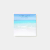 Tropical Beach with a Turquoise Sea Wedding Post-it Klebezettel (Vorderseite)