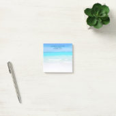 Tropical Beach with a Turquoise Sea Wedding Post-it Klebezettel (Büro)