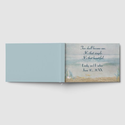 Tropical Beach With Starfish Gästebuch (Voll)