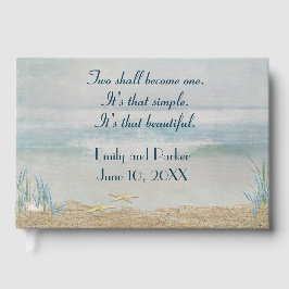 Tropical Beach With Starfish Gästebuch