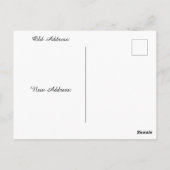 Tropical Beach Zielort neue Adresse Postkarte (Rückseite)