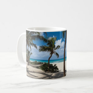 Tropical Beaches Anguilla   Beach, Palm Tree Kaffeetasse