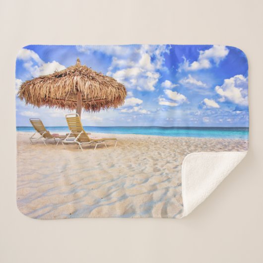 Tropical Beaches Aruba Sandy Beach Sherpadecke (Vorderseite (Horizontal))