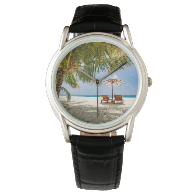 Tropical Beaches | Beach Dominican Republic Armbanduhr (Vorderseite)