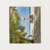Tropical Beaches | Beach Dominican Republic Wandteppich (Vorderseite)