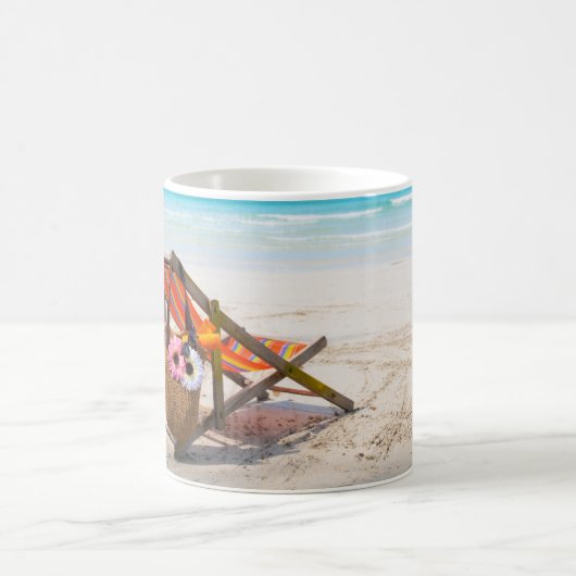 Tropical Beaches Beach Fleisch on Sand Kaffeetasse (Mittel)