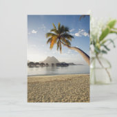 Tropical Beaches | Beach Huts, Bora Bora Dankeskarte (Stehend Vorderseite)