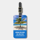 Tropical Beaches Bora Bora | French Polynesia Gepäckanhänger (Vorderseite vertikal)