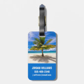 Tropical Beaches Bora Bora | French Polynesia Gepäckanhänger (Rückseite vertikal)