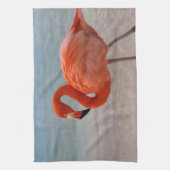Tropical Beaches | Caribbean Flamingo, Aruba Geschirrtuch (Vertikal)