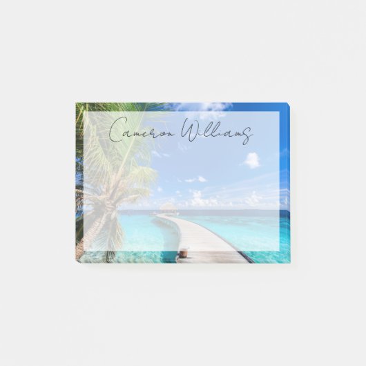 Tropical Beaches | Dusit Thani Maldives Post-it Klebezettel (Vorderseite)