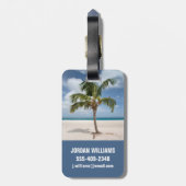 Tropical Beaches | Eagle Beach, Aruba Gepäckanhänger (Rückseite vertikal)