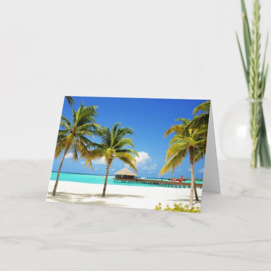 Tropical Beaches | Island & Lagoon, Maldives Karte (Vorderseite)