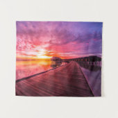 Tropical Beaches | Maldives Sunset Wandteppich (Vorderseite (Horizontal))