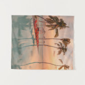 Tropical Beaches | Maldives Tropical Beach & Pool Wandteppich (Vorderseite (Horizontal))