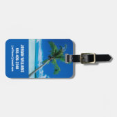 Tropical Beaches Motu Tofari Beach, Bora Bora Gepäckanhänger (Vorderseite horizontal)