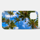 Tropical Beaches | Palm Trees on Blue Sky Case-Mate iPhone Hülle (Rückseite (Horizontal))