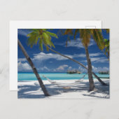 Tropical Beaches | Sandy Beach, Maldives Postkarte (Vorne/Hinten)