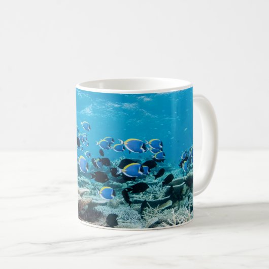 Tropical Beaches Sturgeon | Amongst Coral Kaffeetasse (VorderseiteRechts)