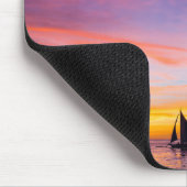 Tropical Beaches | Sunset Sailboats, Phillipines Mousepad (Ecke)