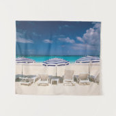 Tropical Beaches | Tropical Beach Anguilla Wandteppich (Vorderseite (Horizontal))