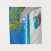 Tropical Beaches | Tropical Landscape Beach Swing Wandteppich (Vorderseite)