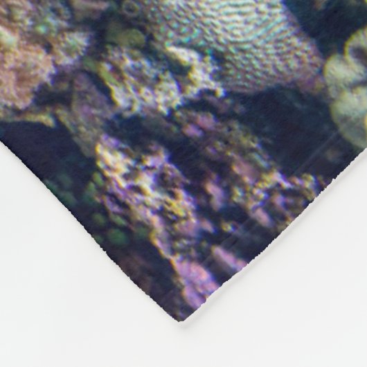Tropical Beaches Underwater Coral Reef Fleecedecke (Ecke)