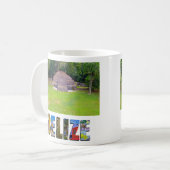 Tropical Belize Ancient Mayan Ruin Tempel Foto Kaffeetasse (Vorderseite Links)