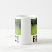 Tropical Belize Ancient Mayan Ruin Tempel Foto Kaffeetasse (Mittel)