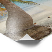 Tropical Belize Beach Caribbean Island Seascape Fotodruck (Ecke)