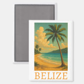 Tropical Belize Beach Caribbean Vacation Magnet (Vorderseite/Rückseite)