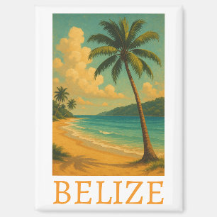 Tropical Belize Beach Caribbean Vacation Magnet