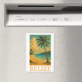 Tropical Belize Beach Caribbean Vacation Magnet (In Situ (Geschirrspüler))