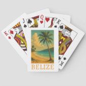 Tropical Belize Beach Caribbean Vacation Spielkarten (Rückseite)