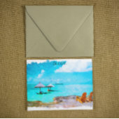 Tropical Belize Beach Vacation Postkarte
