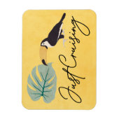 Tropical Bird Cruise Ship Cabin Door Marker Magnet (Vertikal)