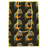 Tropical Bird Custom Gift Bag Mittlere Geschenktüte (Rückseite)